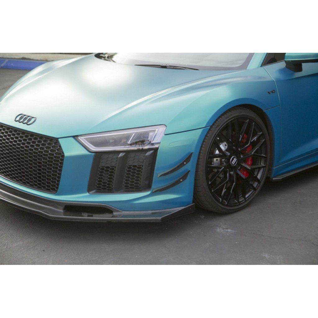 APR Performance Carbon Fiber Front Bumper Canards for 4S Audi R8