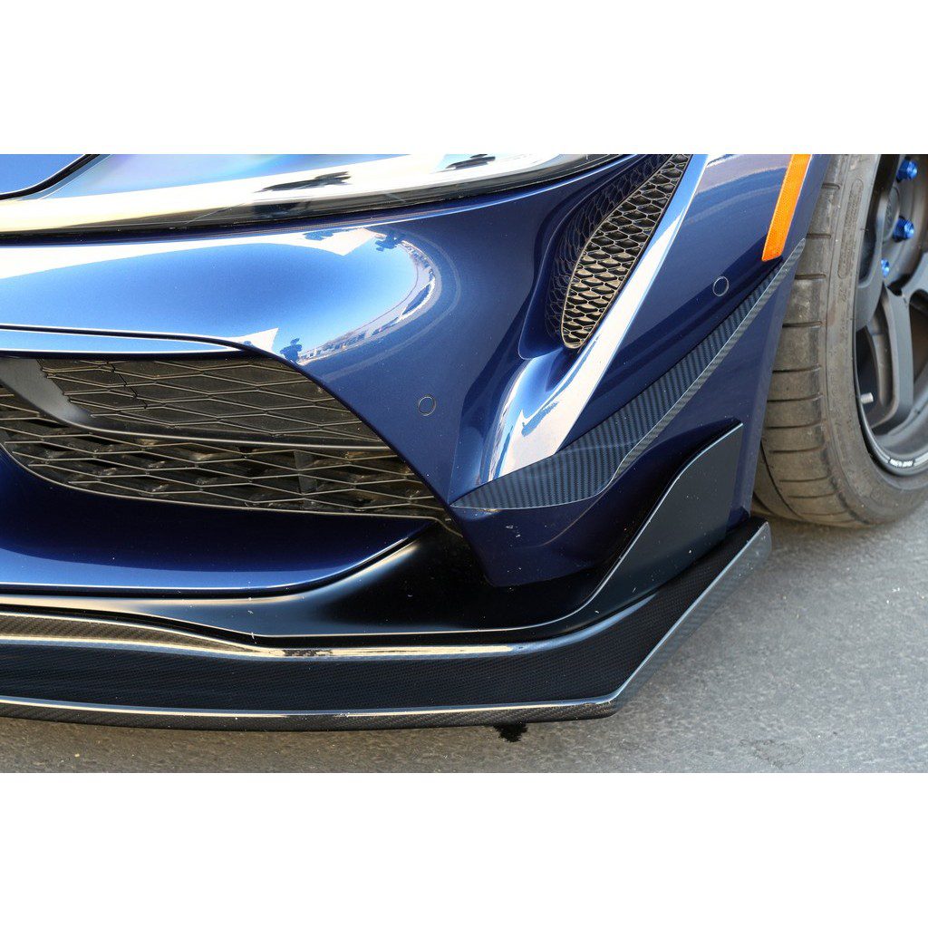 APR Performance Carbon Fiber Front Bumper Canards for A90 Toyota GR Supra