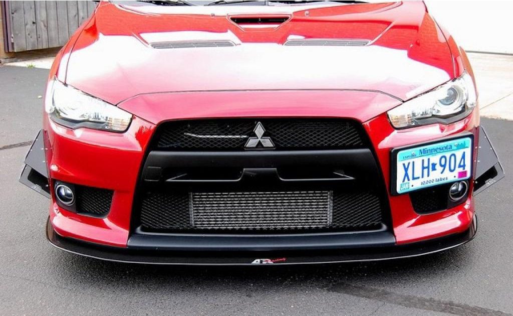 APR Performance Carbon Fiber Front Bumper Canards for CZ4A Mitsubishi Lancer Evolution X