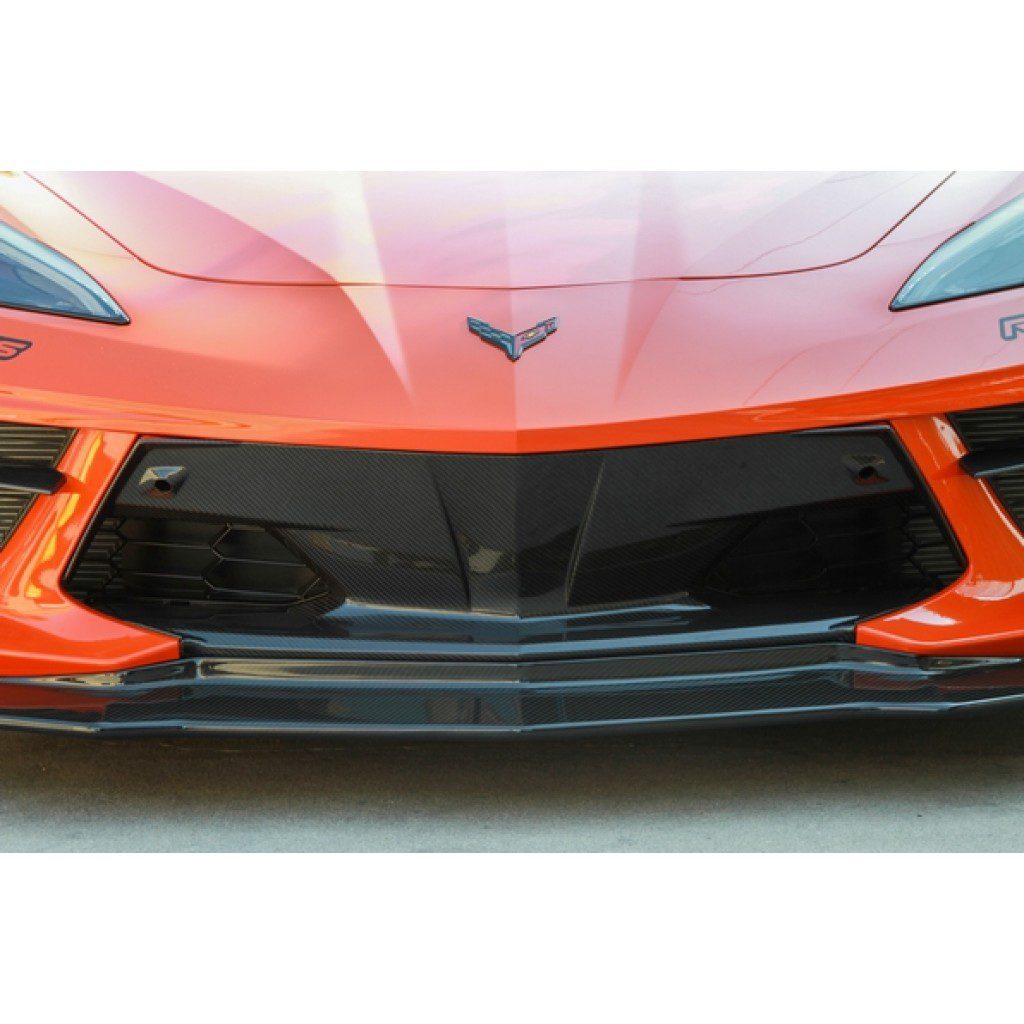 APR Performance Carbon Fiber Front Bumper Center Bezel for C8 Chevrolet Corvette Stingray