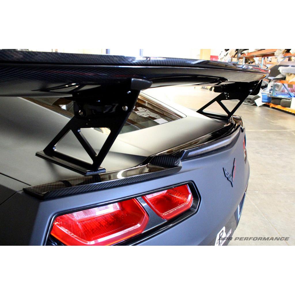 APR Performance Carbon Fiber GTC-500 74″ Adjustable Wing for C7 Chevrolet Corvette Z06 w/ Spoiler Delete