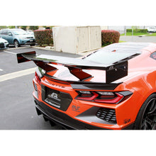 Load image into Gallery viewer, APR Performance Carbon Fiber GTC-500 74″ Adjustable Wing for C8 Chevrolet Corvette Stingray w/ Spoiler Delete