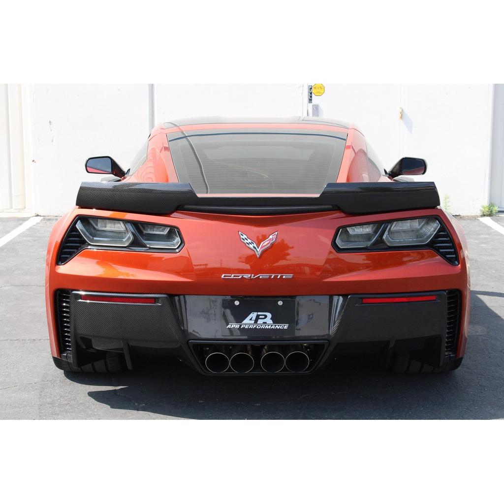 APR Performance Carbon Fiber Rear Deck Track Pack Spoiler for C7 Chevrolet Z06 w/o APR Wicker Bill