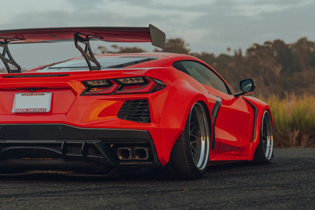 StreetHunter Designs Carbon Fiber Rear Diffuser for C8 Chevrolet Corvette