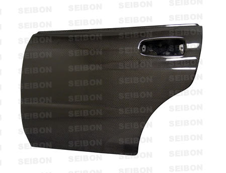 Seibon Carbon Fibre Rear Door Pair - Subaru Impreza WRX & STI - 2001-2007