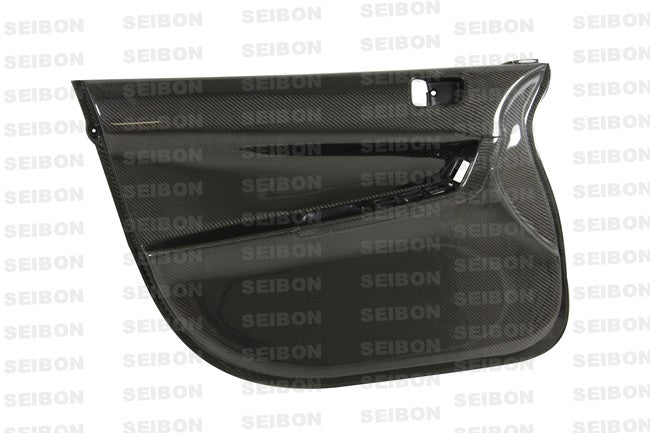 Seibon Carbon Fibre Front Door Card Pair - Mitsubishi Lancer Evo X