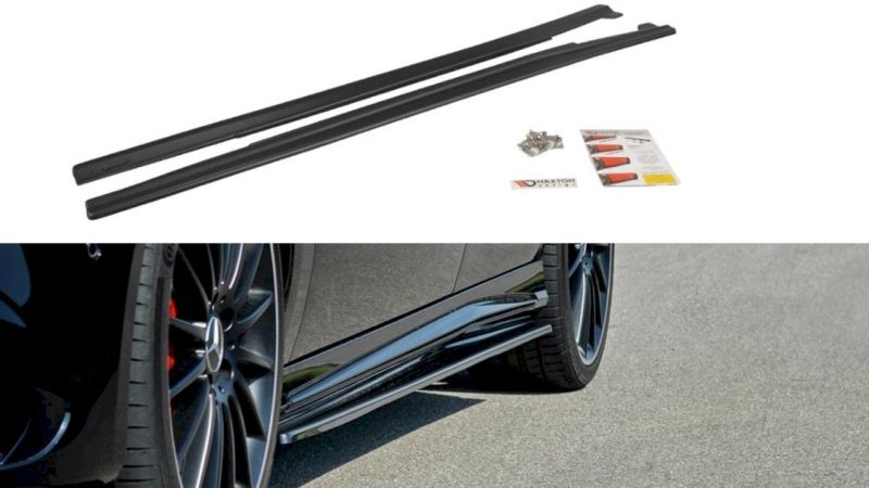 Maxton Design Side Skirts Diffusers Mercedes A W176 AMG Facelift (2015-2018) – ME-CLA-117F-AMG-SD1