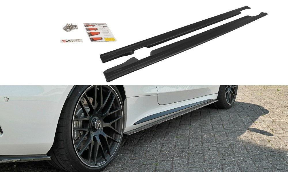 Maxton Design Side Skirts Splitters Mercedes C 205 63 AMG Coupe (2016-2018) - ME-C-205-AMG-C-SD1