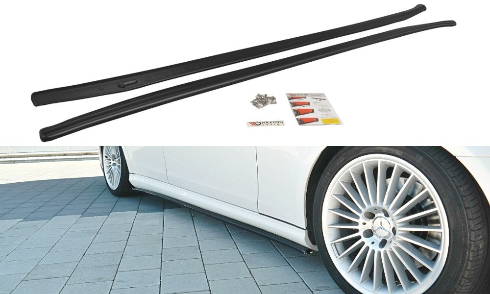 Maxton Design Side Skirts Diffusers Mercedes CLS C219 55AMG (2004-2006) - ME-CLS-219-AMG-SD1