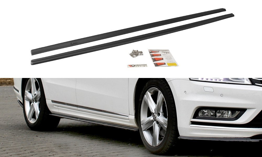 Maxton Design Side Skirts Diffusers Volkswagen Passat B7 R-Line (2010-2014) - VW-PA-B7-RLINE-SD1