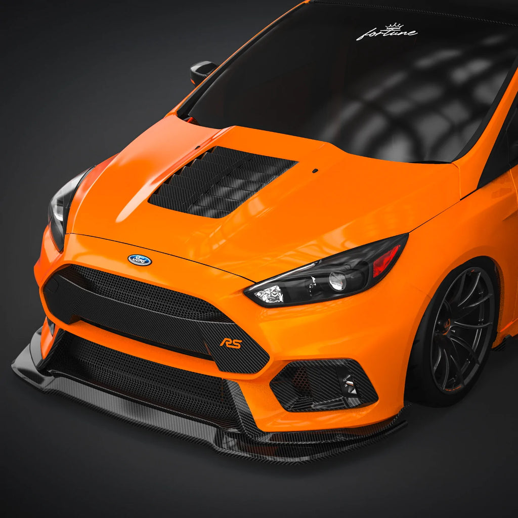 SR GT500-STYLE CARBON FIBER HOOD FOR 2015-2018 FORD FOCUS