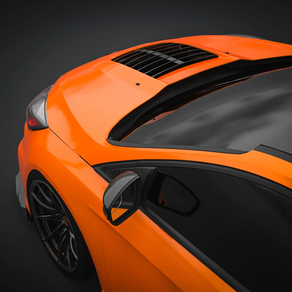 RSR GT500-STYLE CARBON FIBER HOOD FOR 2015-2018 FORD FOCUS