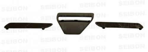 Seibon Carbon Fibre Bonnet Scoop - Mitsubishi Evo X (OEM Style)