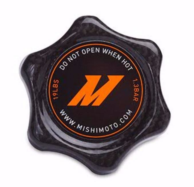 Mishimoto MMRC-13-SM 1.3 Bar Rated Carbon Fiber Radiator Cap, Small