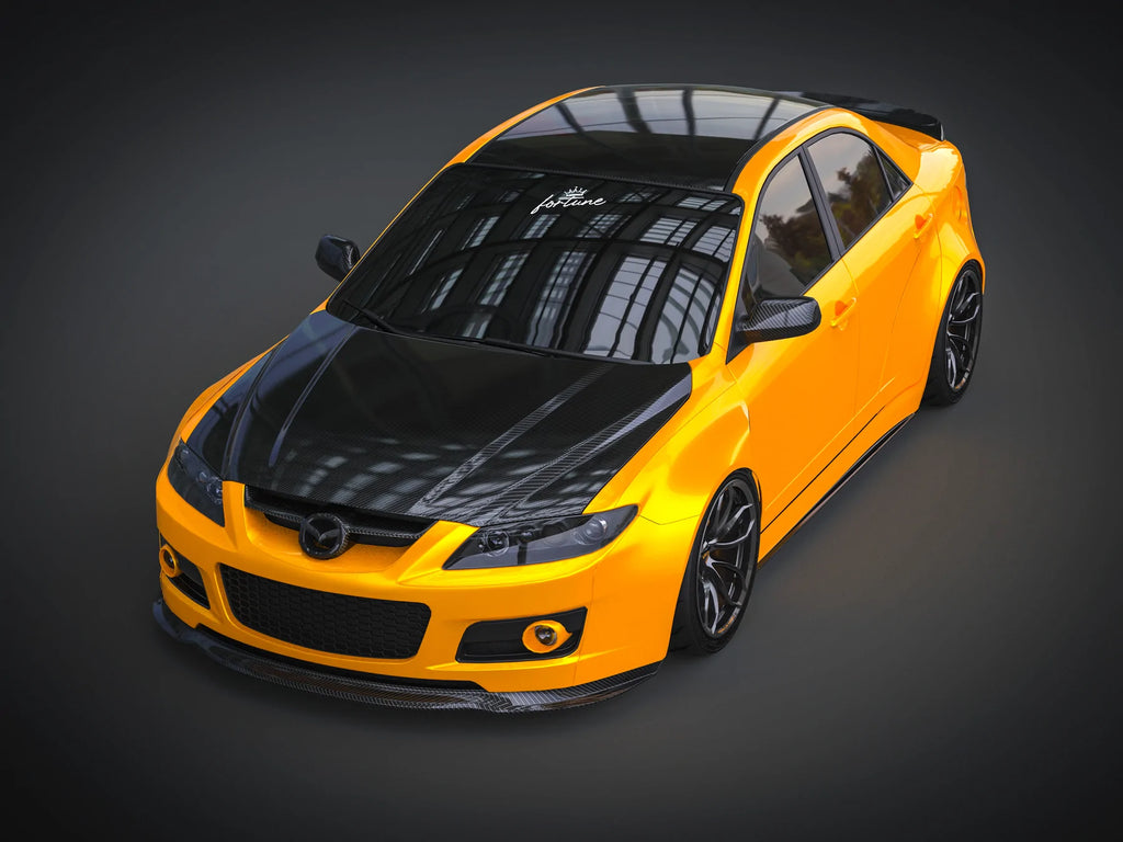 MS6R OE-STYLE CARBON FIBER HOOD FOR 2006-2007 MAZDASPEED 6