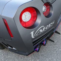 Varis Circuit Ver Rear Under Skirt / Underspoiler Optional 4-Pc Long Diffuser Fin Set for 2009-19 Nissan GT-R [R35] VANI-114