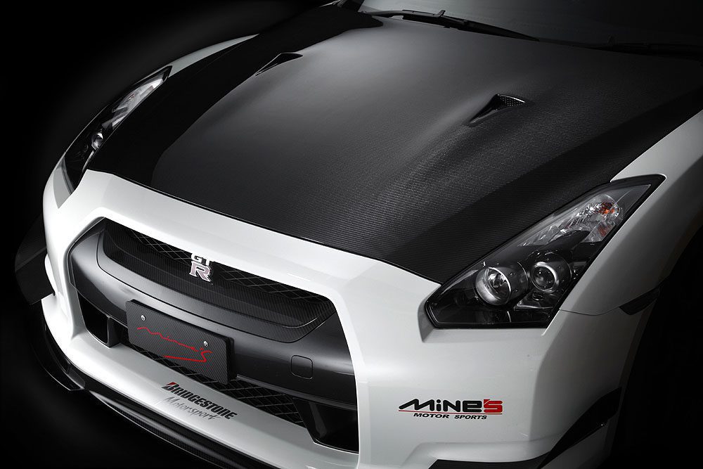 Mine’s Carbon Front Grill for 2009-11 Nissan GT-R (CBA) [R35] G102089
