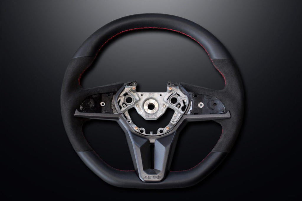 Mine’s Leather Steering Wheel for R35 Nissan GT-R