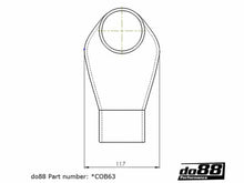 Load image into Gallery viewer, do88 Cobra Head Intake Hose 63mm/2.5 Inch - SCOB63