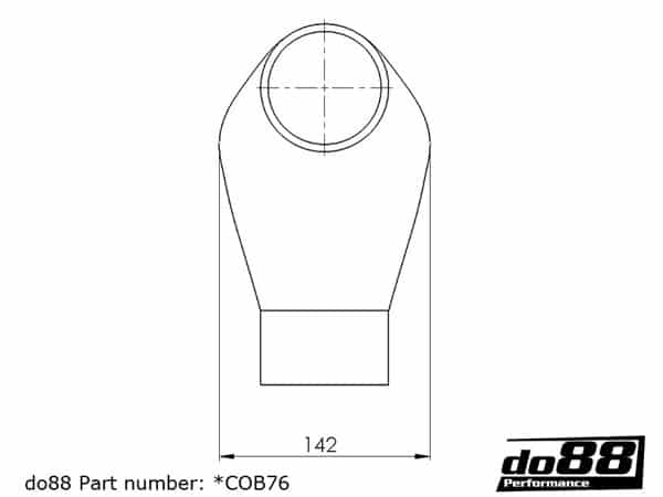 do88 Cobra Head Intake Hose 76mm/3 Inch - SCOB76