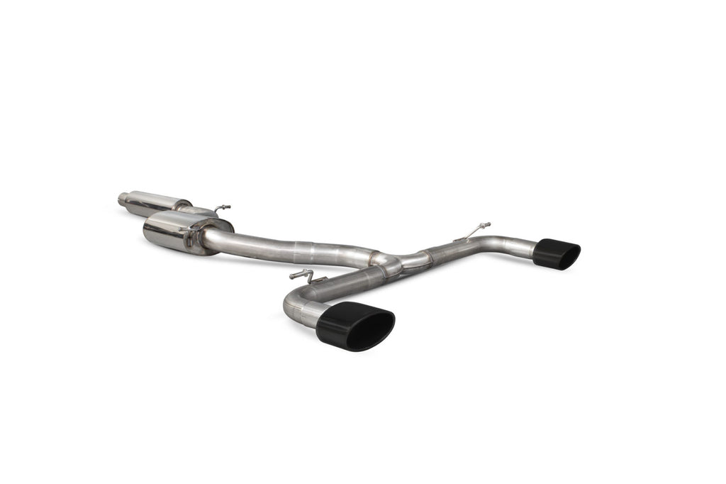 Scorpion Seat Leon Cupra Mk3 2.0 TSI 280/290/300 (2014-2020) Resonated Cat-back Exhaust (Black Ceramic Tips)  SST011C