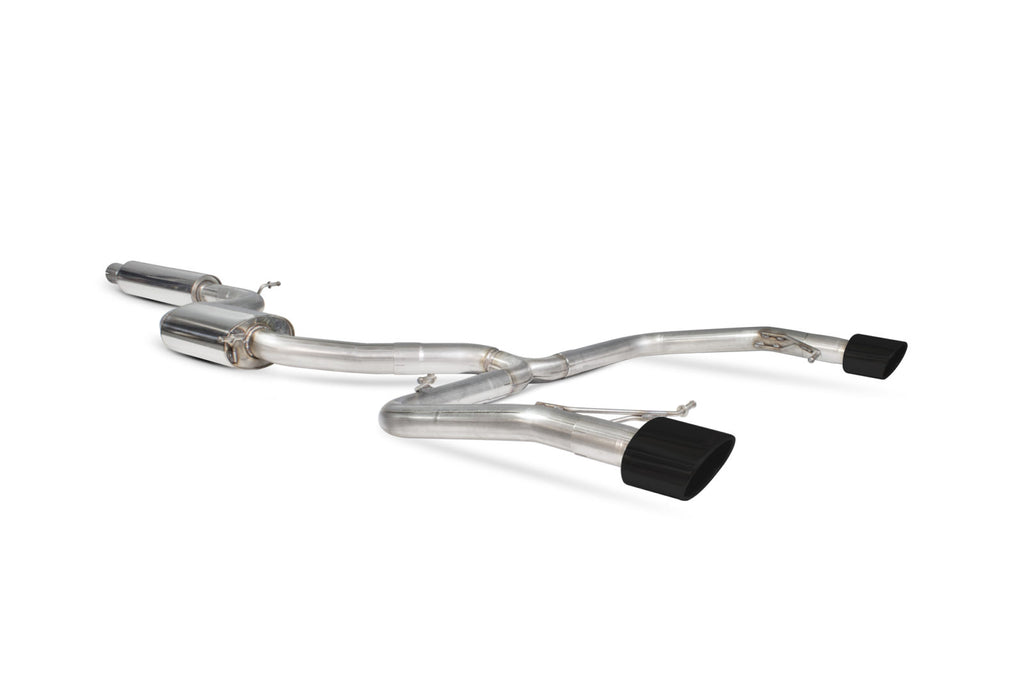 Scorpion Seat Leon Cupra Mk3 2.0 TSI 280/290 ST (2015-2018) Resonated Cat-back Exhaust (Black Ceramic Tips)  SST012C