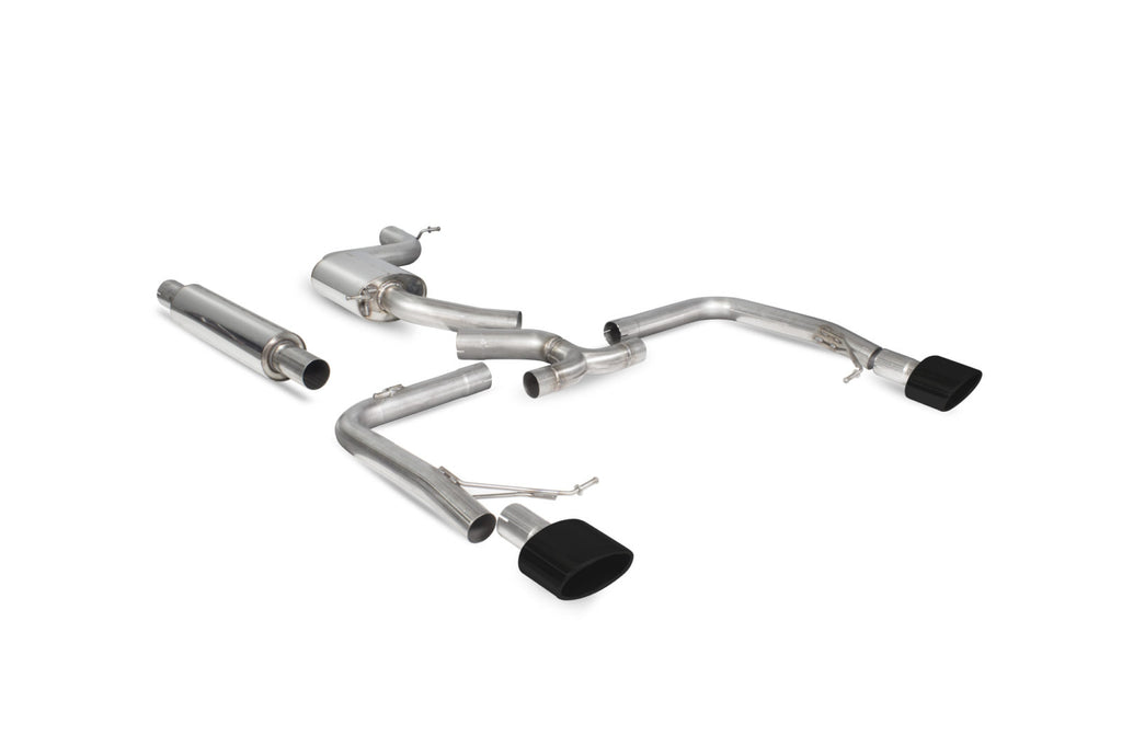 Scorpion Seat Leon Cupra Mk3 2.0 TSI 280/290 ST (2015-2018) Resonated Cat-back Exhaust (Black Ceramic Tips)  SST012C