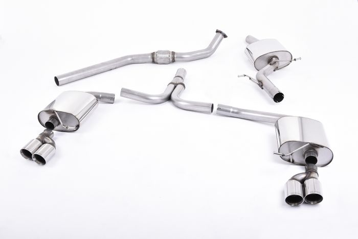 Milltek Exhaust AUDI A4 2.0 TFSI S line B8 (2WD and quattro manual) Sal & Avant 2008-2011 - SSXAU249