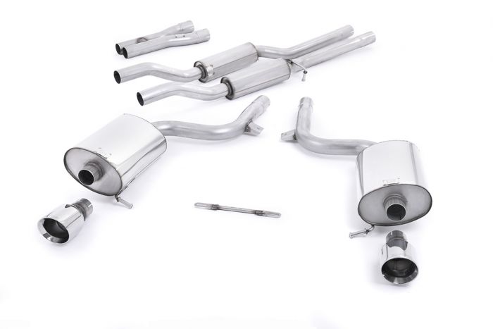 Milltek Exhaust AUDI S4 4.2 V8 quattro B6 Saloon Avant and Cabriolet 2003-2005 - SSXAU296