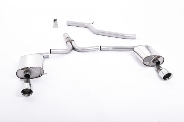 Milltek Exhaust AUDI A4 2.0 TDi B8 140PS / 177PS 2WD Saloon and Avant (S line models only) 2009-2011 - SSXAU298