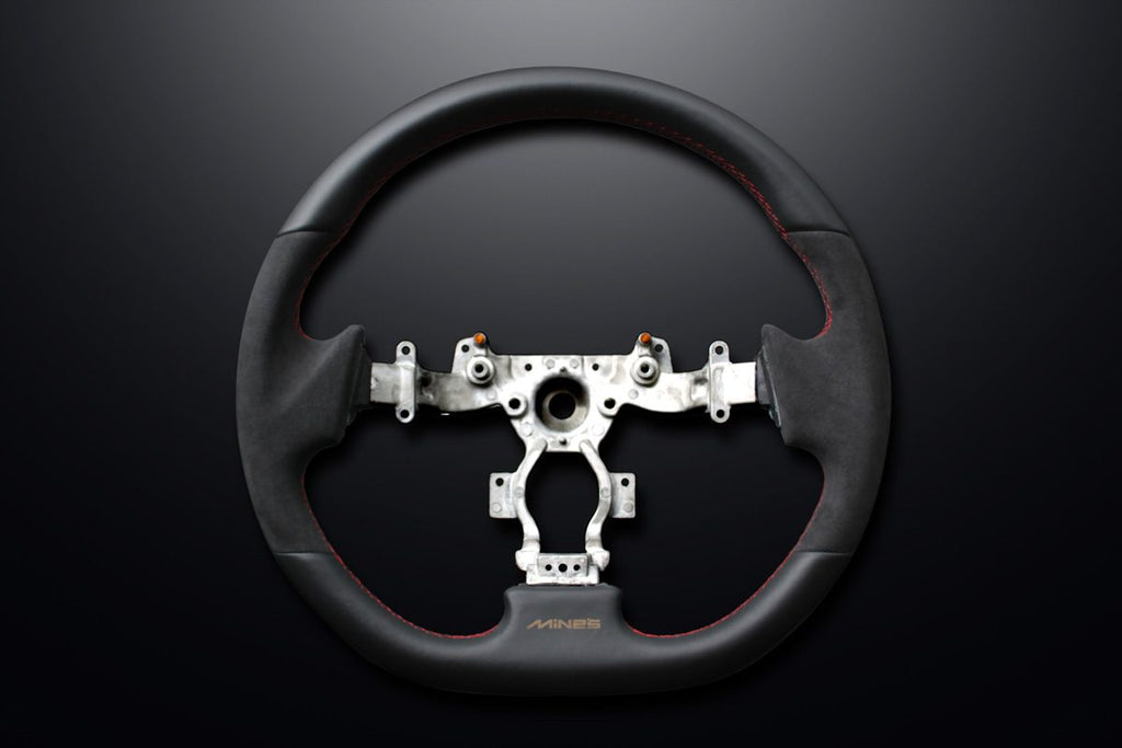 Mine’s Leather Steering Wheel for R35 Nissan GT-R