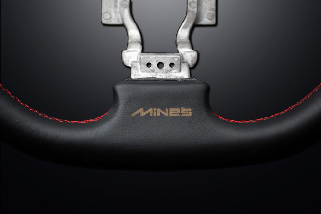 Mine’s Leather Steering Wheel for R35 Nissan GT-R