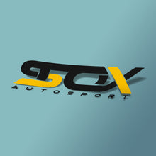 Load image into Gallery viewer, Stox Autosport Decal, Medium 18cm x 5.5cm, Black &amp; Yellow - Official Colours