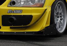 Load image into Gallery viewer, VARIS Time Attack Front Wing + Small Canard for 2003-05 Mitsubishi Evo VIII [CT9A] VAMI-075