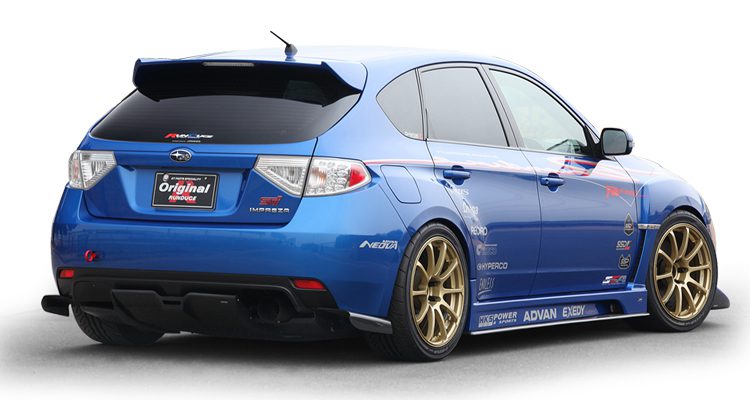 Varis x Original Runduce Rear Wing Ver. 2 for 2007-14 Subaru WRX STi [GRB] VASU-095