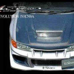 VARIS Carbon Ver. 1 Front diffuser for 1995-97 Mitsubishi Evo IV [CN9A] VAMI-006