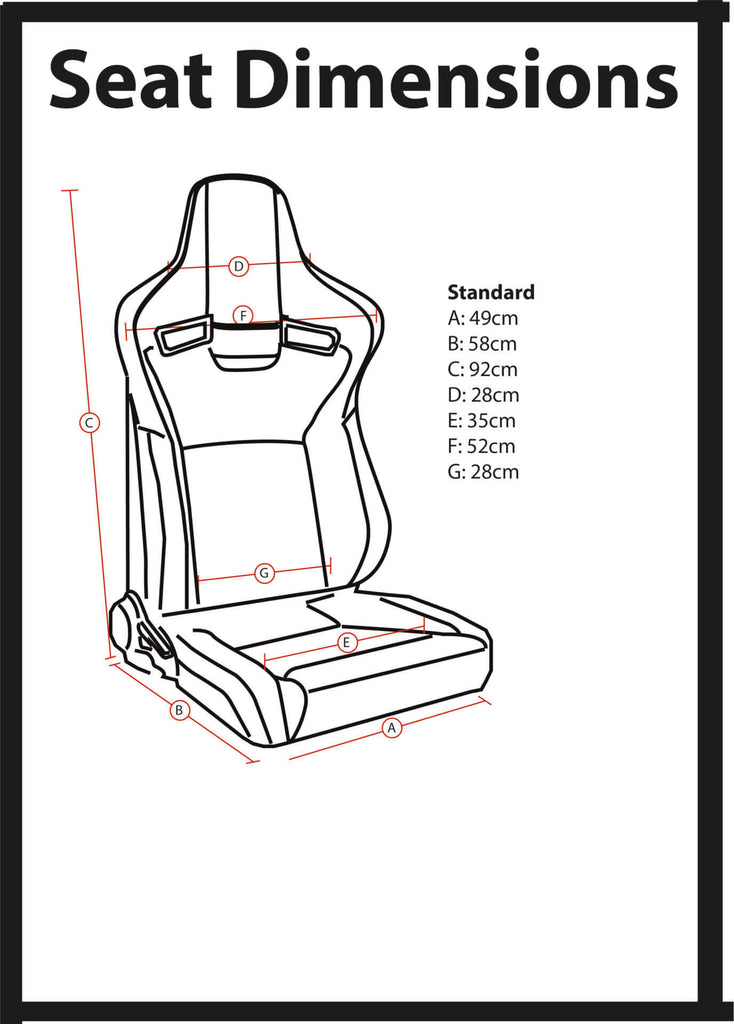 VLS Low Base Cloth Reclining Sport Seat