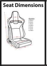 Load image into Gallery viewer, VLS Low Base Cloth Reclining Sport Seat