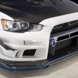 Varis Ver. 2 Front Bumper + Ver. 2 Front Under Lip Spoiler for 2007-16 Mitsubishi Evo X [CZ4A] VAMI-194/195