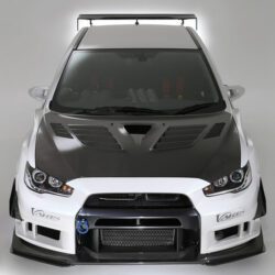 Varis Front Under Flipper for Ver. 2 Front Bumper for 2007-16 Mitsubishi Evo X [CZ4A] VAMI-209