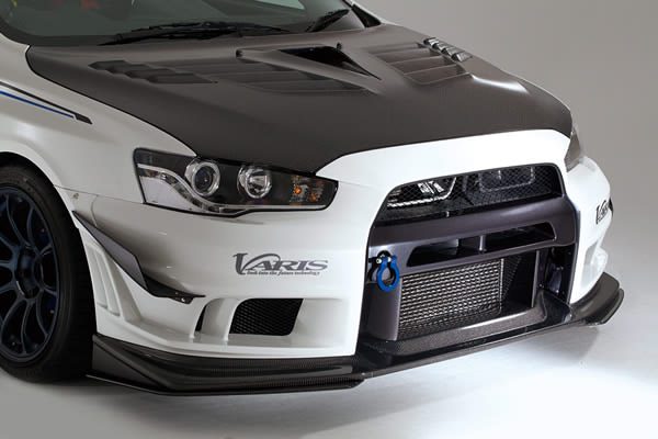 Varis Ver. 2 Single Canard Set for Ver. 2 F/ Bumper for 2007-16 Mitsubishi Evo X [CZ4A] VAMI-211/212