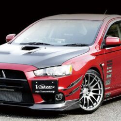 Varis ’07 Version Front Lip Spoiler for OEM Bumper for 2007-16 Mitsubishi Evo X [CZ4A] VAMI-110/111