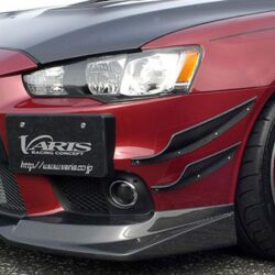 Varis ’07 Version Front Lip Spoiler for OEM Bumper for 2007-16 Mitsubishi Evo X [CZ4A] VAMI-110/111