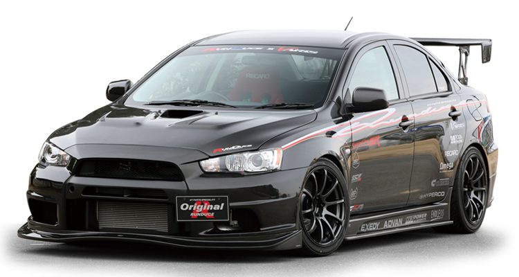 Varis x Original Runduce Side Skirt Set Underboards (FRP) for 2007-16 Mitsubishi Evo X [CZ4A] VOMI-004