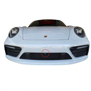 Porsche Carrera 992 (Sport Design Package) with Front Driving Camera - Front Grille Set - Black