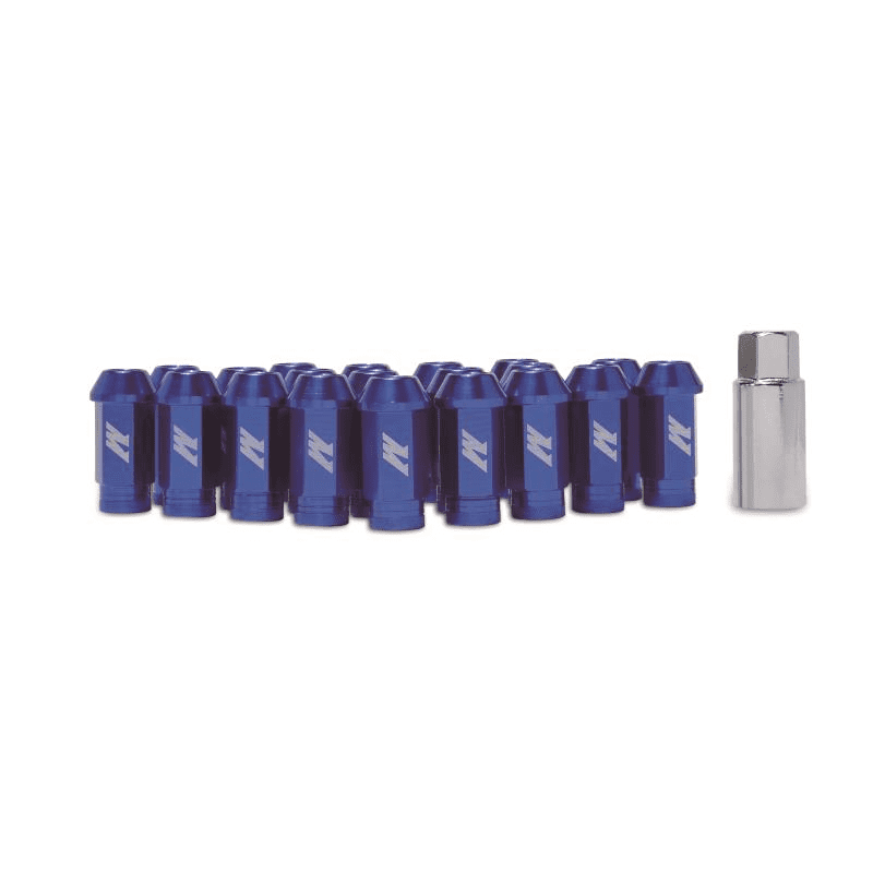 Aluminum Locking Lug Nuts M12 x 1.25 Blue