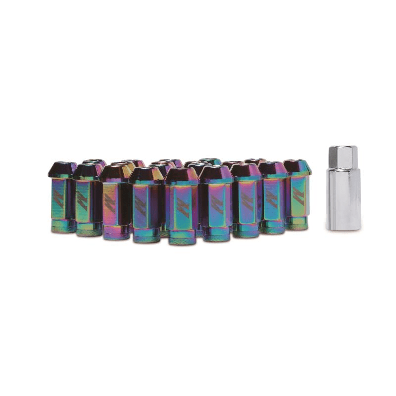 Aluminum Locking Lug Nuts M12 x 1.25 Neo Chrome