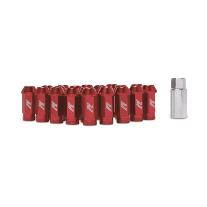 Aluminum Locking Lug Nuts M12 x 1.25 Red