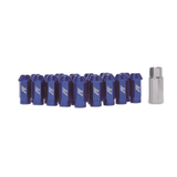 Aluminum Locking Lug Nuts M12 x 1.5 Blue