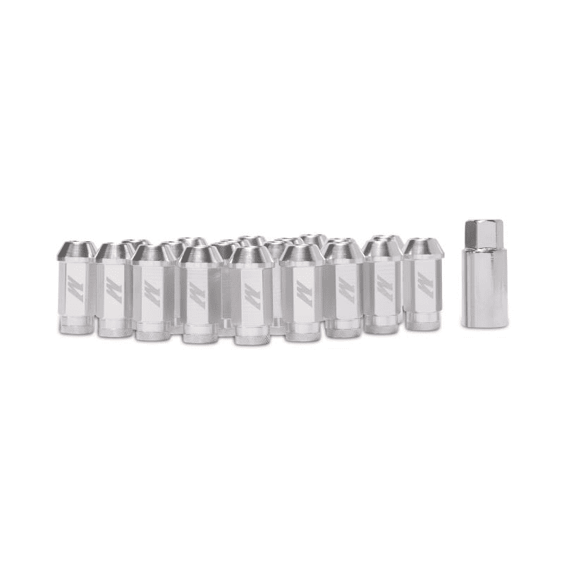 Aluminum Locking Lug Nuts M12 x 1.5 Silver